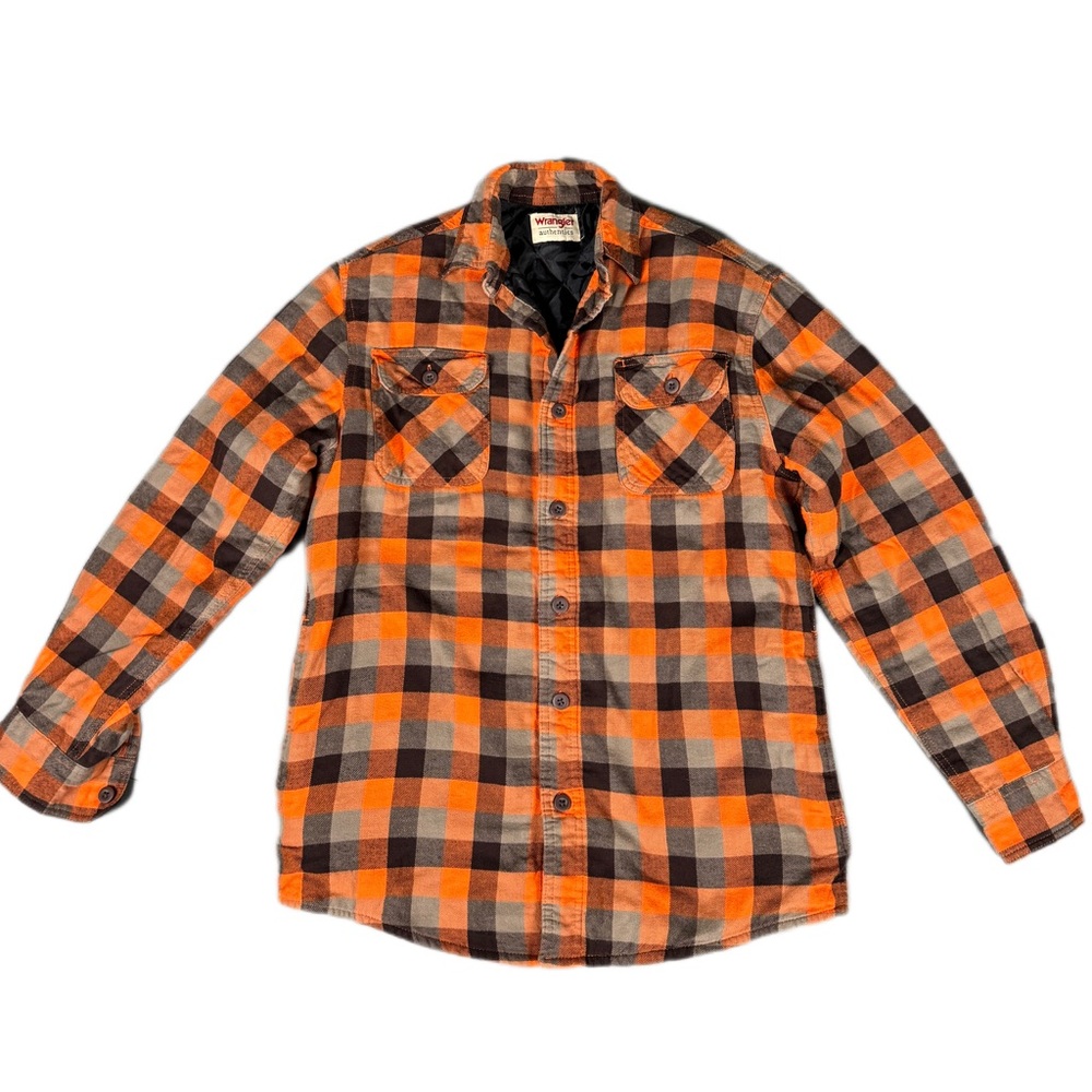 Wrangler Authentics SF Giants Theme Orange Shirt Jacket  Lined Small